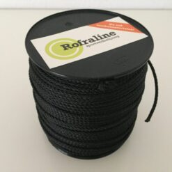 Bevestigingstouw 100 mtr - zwart - 3 mm.