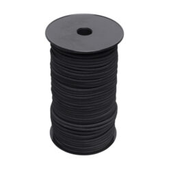 Elastiek 5 mm. zwart op rol van 100 mtr