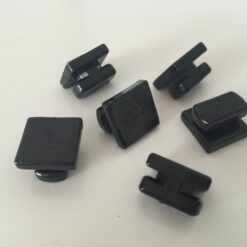Netplaatjes vierkant zwart per set van 50 stuks