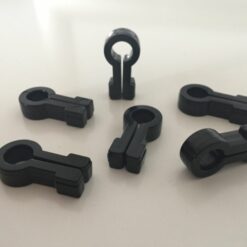 Nethaken Omega lang zwart per set van 50st