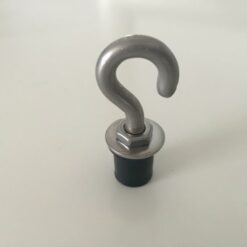 Nethaken RVS met rubberen plug per stuk