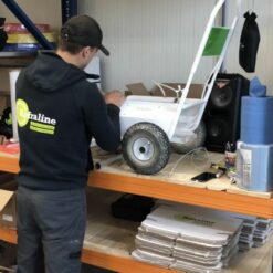 Onderhoudsbeurt belijningswagen