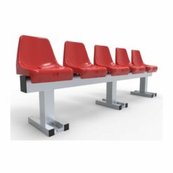 Zitbank met kuipstoelen