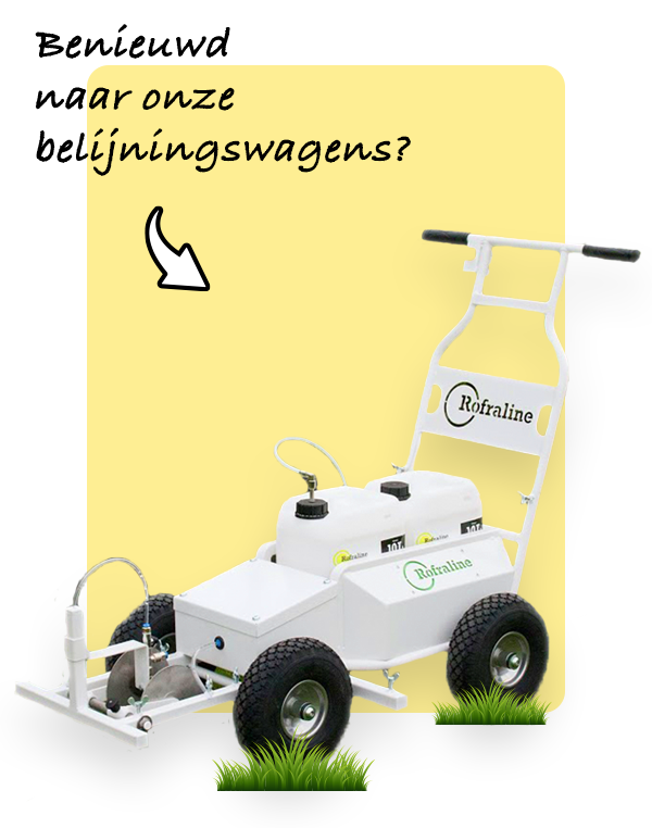 Belijningswagen banner
