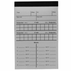 Alternative view of KNVB Scoreblokje
